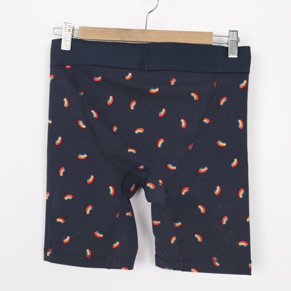 NWOT American Apparel Rainbow fitted boxer shorts size M - Picture 2 of 4